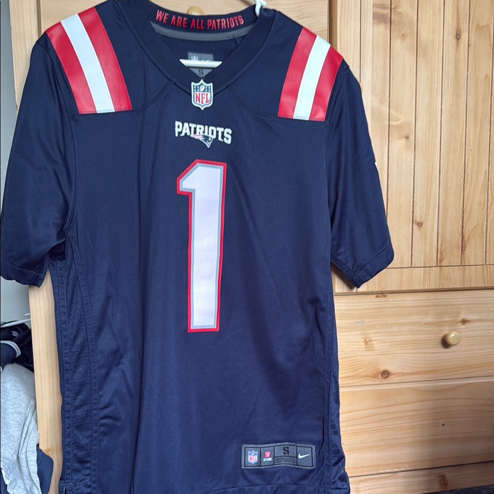 Nike Navy and Red Men's Jersey